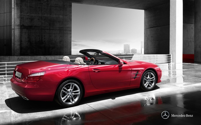 Mercedes Benz SL roadster auto HD Wallpaper 03 Visualizações:9362