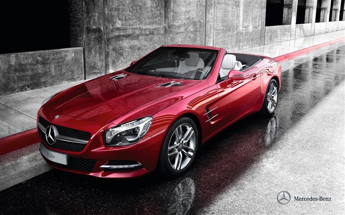 Mercedes Benz SL roadster auto HD Wallpaper Visualizações:34278