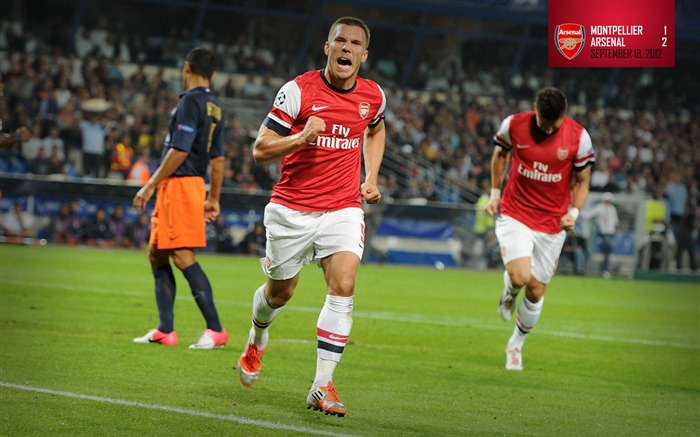 Montpellier 1-2 Arsenal-Arsenal 2012-13 temporada wallpaper Visualizações:14566