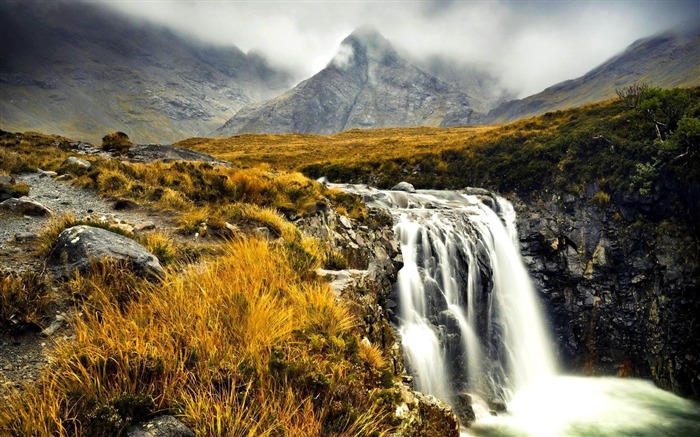 Fondo de fotografía de naturaleza Waterfall-Landscape Vistas:9891