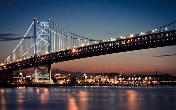 美国纽约城市夜景-建筑风景壁纸 浏览:59190