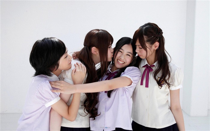 La combinaison populaire des Japonais beauté Nogizaka 46 HD photo fond d'écran Vues:20970