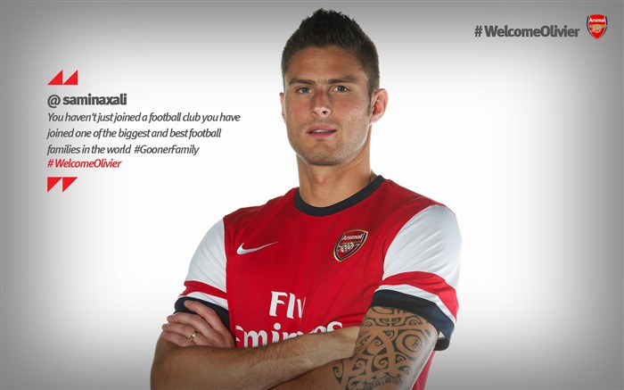 Fondo de pantalla de la temporada Olivier Giroud-Arsenal 2012-13 01 Vistas:19721