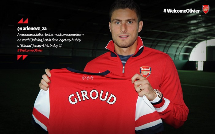 Fondo de pantalla de la temporada Olivier Giroud-Arsenal 2012-13 Vistas:18685