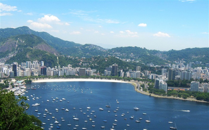 Rio De Janeiro au Brésil Bay-Fond d'écran paysage architectural Vues:17928