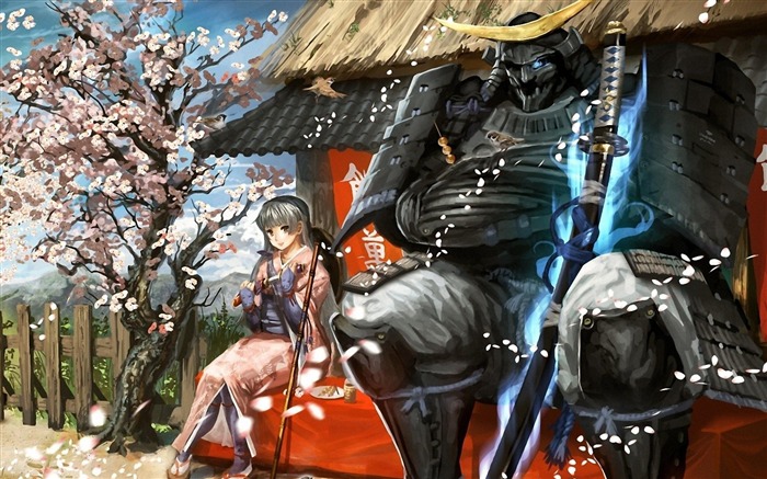 Samurai-Anime design HD wallpaper Views:70466 Date:2012/10/2 22:34:59