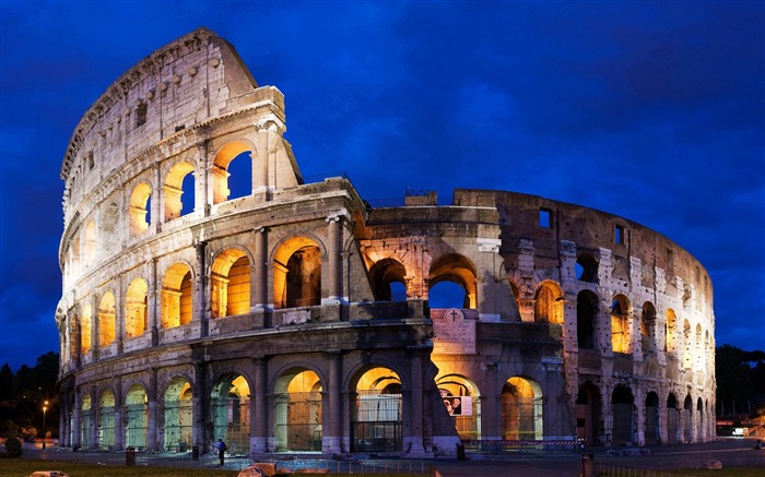 Colisée à Rome-Villes Fond d'écran architectural Vues:16633