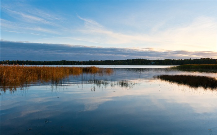 Finlande-Autumn landscape widescreen Fond d'écran Vues:18387