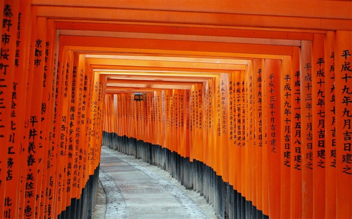 伏見inari taisha京都日本 - 城市風景壁紙 查看次數:43318