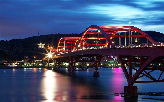 guandu pont taiwan-Villes Fond d'écran architectural Vues:11049