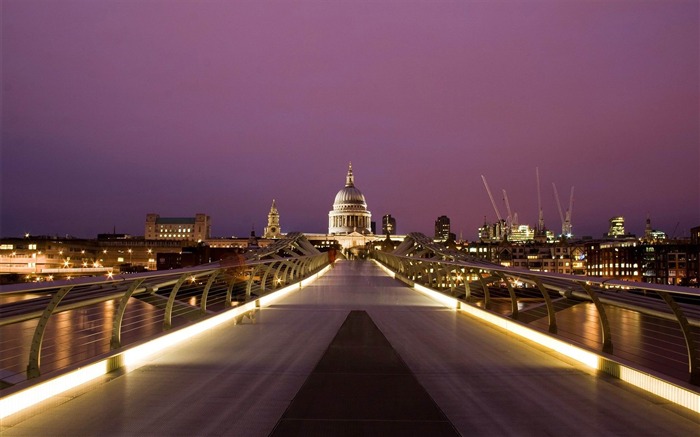 伦敦千禧桥(Millennium Bridge)-城市建筑壁纸 浏览:11265