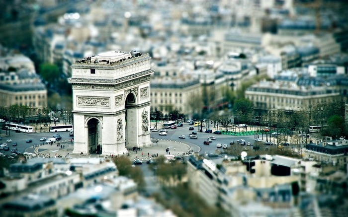 Arco do triunfo Paris-City wallpaper da paisagem Visualizações:28961