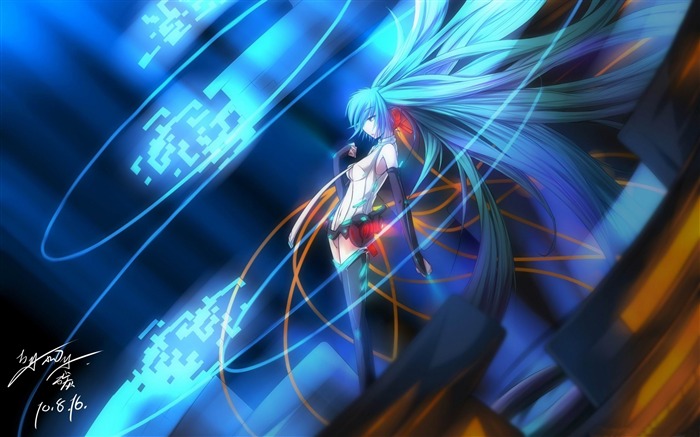 vocaloid miku-Cartoon theme Desktop Wallpapers Views:49029 Date:2012/10/24 22:07:29