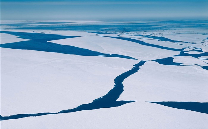 glace flottante-fond d'écran paysages d'hiver Vues:14396