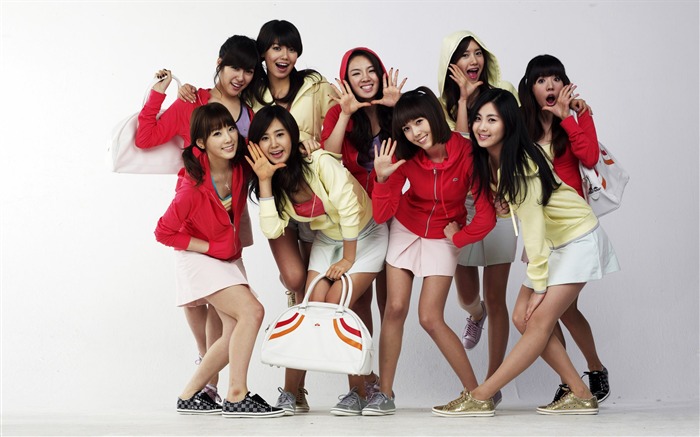 Girls Generation-La belle idole groupe photo HD fond d'écran Vues:9487