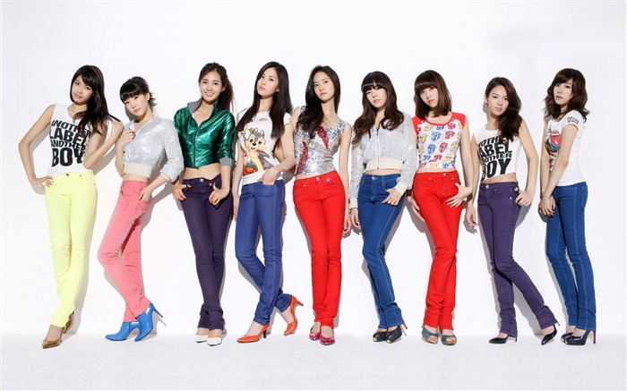 Girls Generation-beautiful girls idols combinación HD foto fondo de pantalla 02 Vistas:9726