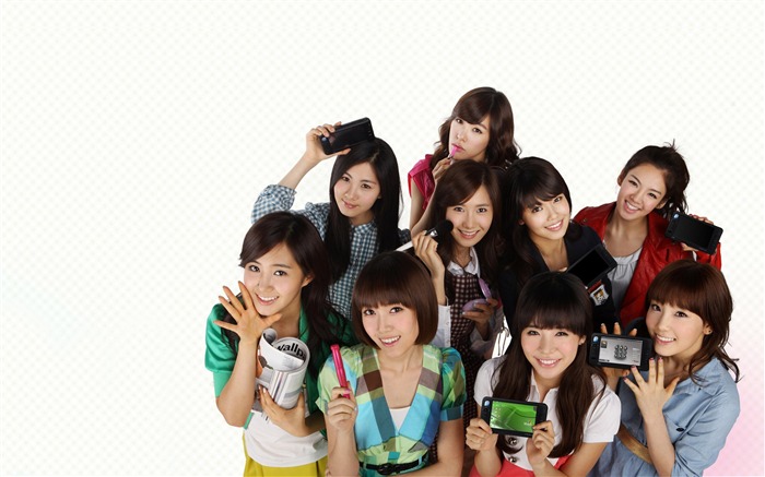 Girls Generation-beautiful girls idols combinación HD foto fondo de pantalla 14 Vistas:8352