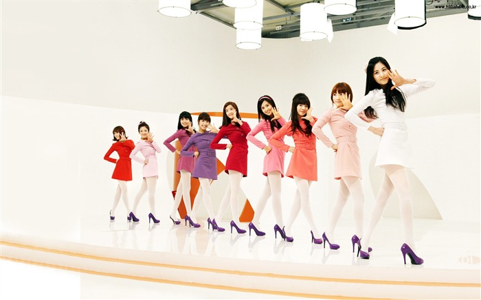 Girls Generation-La belle idole groupe photo HD fond d'écran Vues:8704