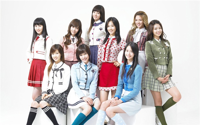 Girls Generation-La belle idole groupe photo HD fond d'écran Vues:8876