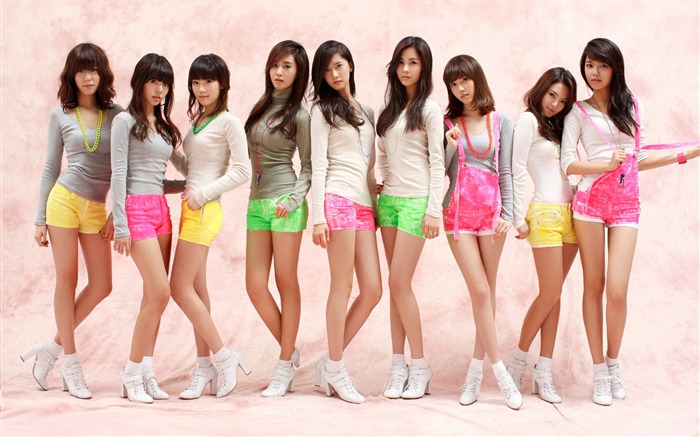 Girls Generation-beautiful girls idols combinación HD foto fondo de pantalla 18 Vistas:16257