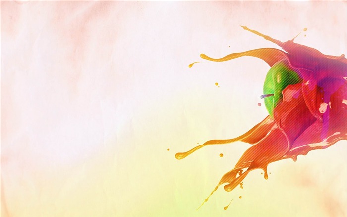 apple splash-Creative design graphique Fonds d'écran Vues:69344