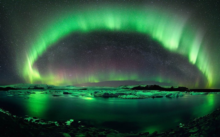 Aurora borealis - paisagem paisagens Visualizações:49911