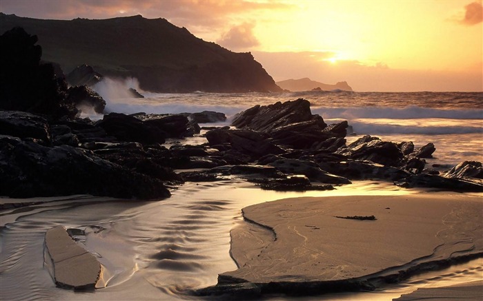 Clogherhead plage-paysage naturel de fonds d'écran Vues:9114