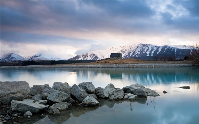 Papéis de parede do cenário lago tekapo-natureza Visualizações:12040