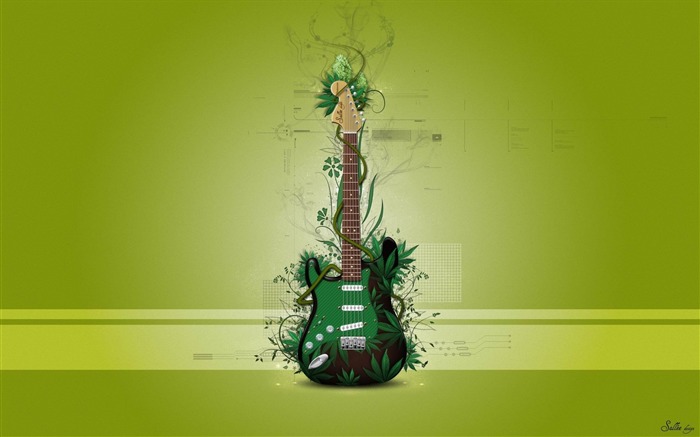 guitare musique-Creative design graphique Fonds d'écran Vues:27787