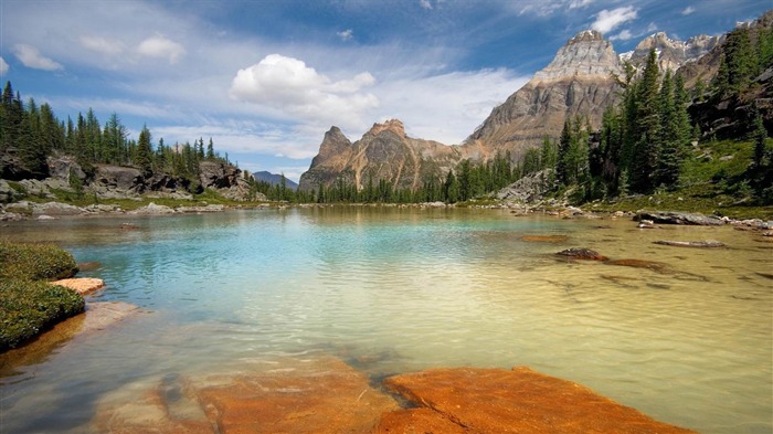 opabin terrace pools-Travel landscape photography Wallpaper Views:14779 Date:2012/11/7 1:30:52