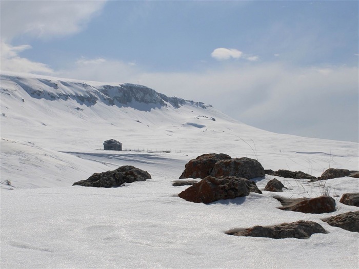 paisaje de invierno nieve natural Vistas:8576