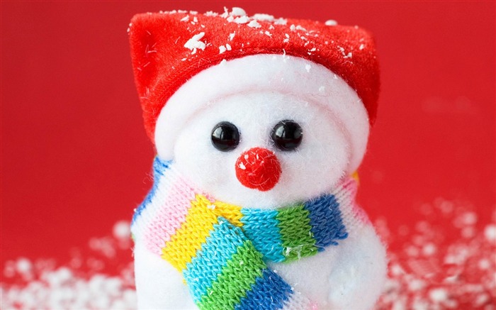 Aesthetic cute snowman Natal HD papel de parede do computador 04 Visualizações:12355