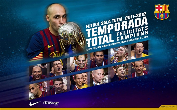 CHAMPIONS Futsal 2011-12-FC Barcelona Club HD Wallpaper Views:14196 Date:2012/12/7 0:52:19