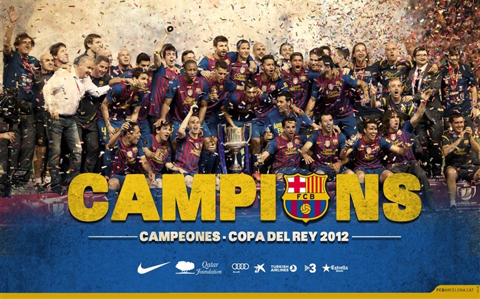 CHAMPIONS SPANISH CUP 2012-FC Barcelona Club HD Wallpaper Views:21195 Date:2012/12/7 0:53:15