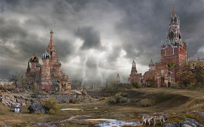 Doomsday after Kremlin autumn-Aftermath world illustrator wallpaper Views:12916 Date:2012/12/21 0:17:56