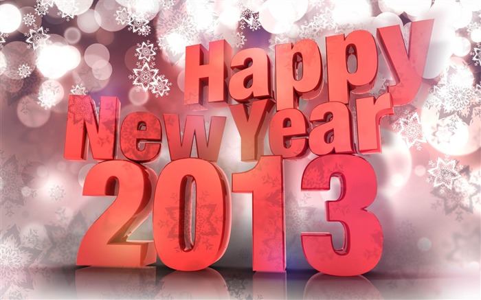 Happy New Year 2013 theme Widescreen Wallpaper 08 Views:8958 Date:2012/12/24 23:24:40