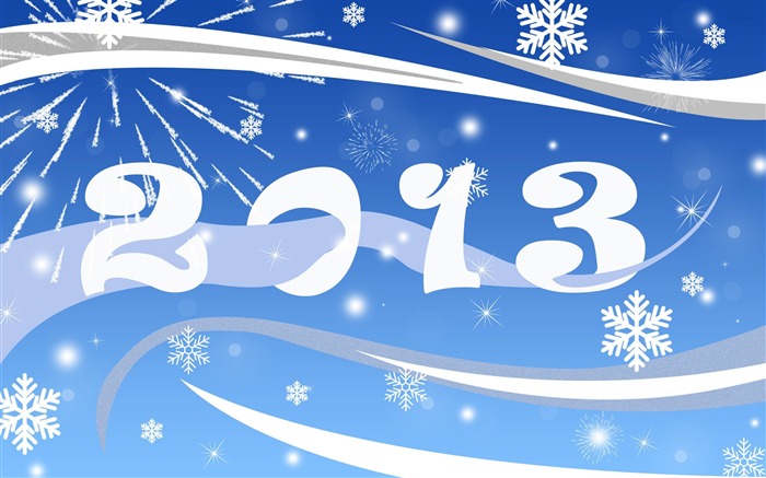 Feliz año nuevo 2013 tema fondo de pantalla ancha 19 Vistas:7096