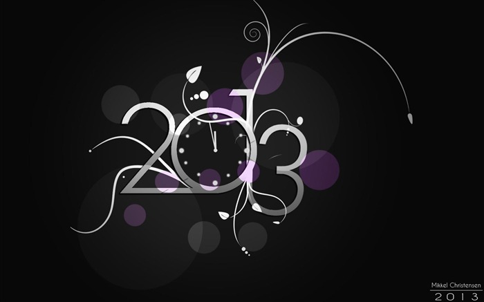 Feliz año nuevo 2013 tema fondo de pantalla ancha 21 Vistas:8805