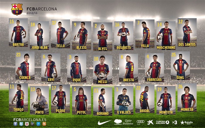 PLAYERS 2012-13-FC Barcelona Club HD Wallpaper Views:58882 Date:2012/12/7 0:59:39