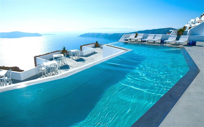 Santorin Piscine-2013 fantasy landscape wallpaper Views:23437 Date:2012/12/13 23:49:00