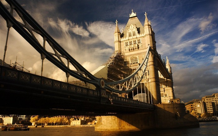 Tower Bridge London Dusk-2012 City Fotografía arquitectónica fondo de pantalla Vistas:12834