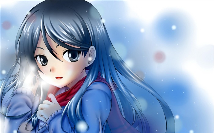 Cute girl-Anime design widescreen wallpaper Visualizações:39083