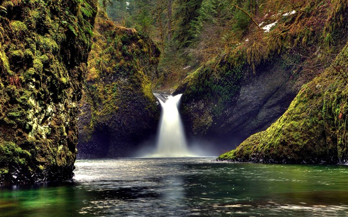 increíble fondo de escritorio de belleza natural de cascada Vistas:10665