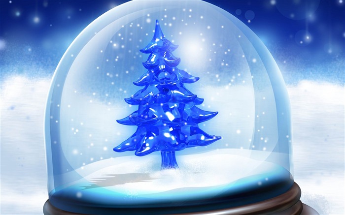 blue christmas tree-2013 Merry Christmas wallpaper Views:12469 Date:2012/12/15 22:53:35