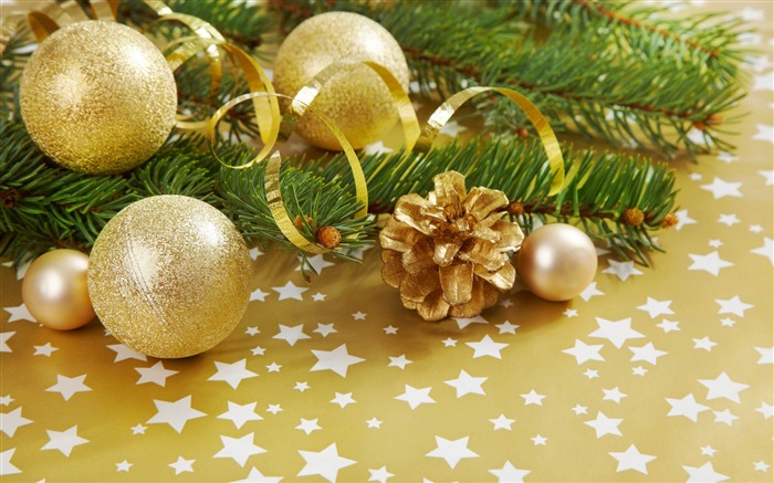 golden christmas decorations-2013 Merry Christmas wallpaper Views:13046 Date:2012/12/15 23:00:42