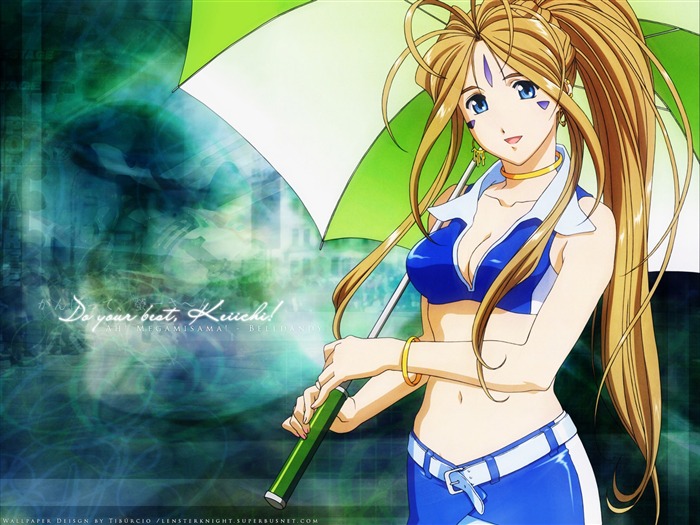 我的女神女神Sama Belldandy-可愛的卡通人物壁紙 查看次數:32199