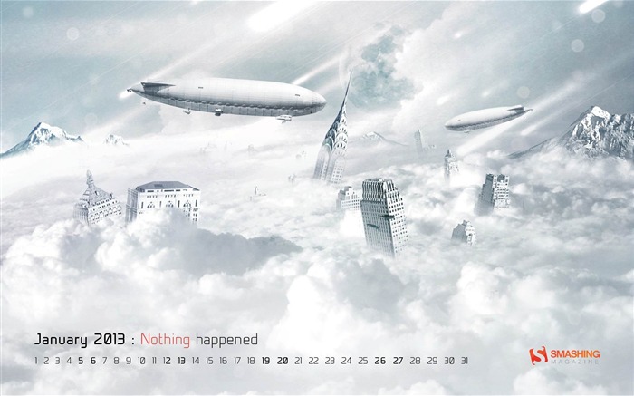 Nada sucedió-enero de 2013 temas de escritorio de calendario fondos de pantalla Vistas:7949