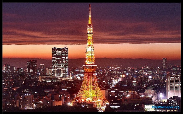 東京タワー日本の都市の風景写真の壁紙 ブラウズ:20184