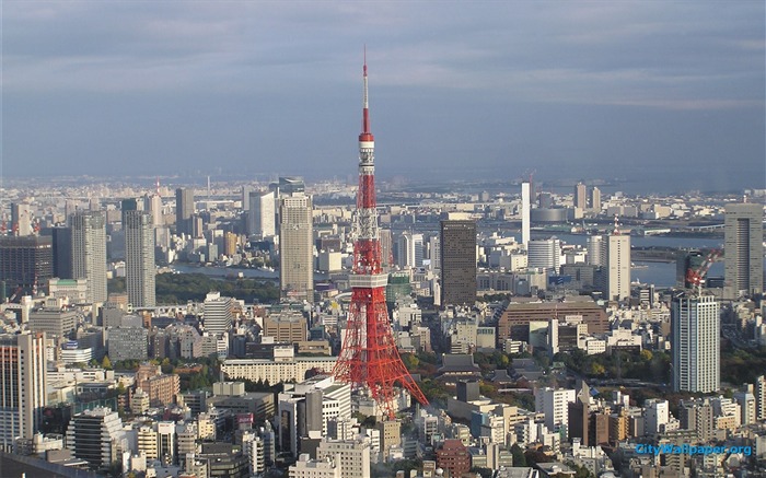 日本东京塔城市风景摄影壁纸 浏览:12962