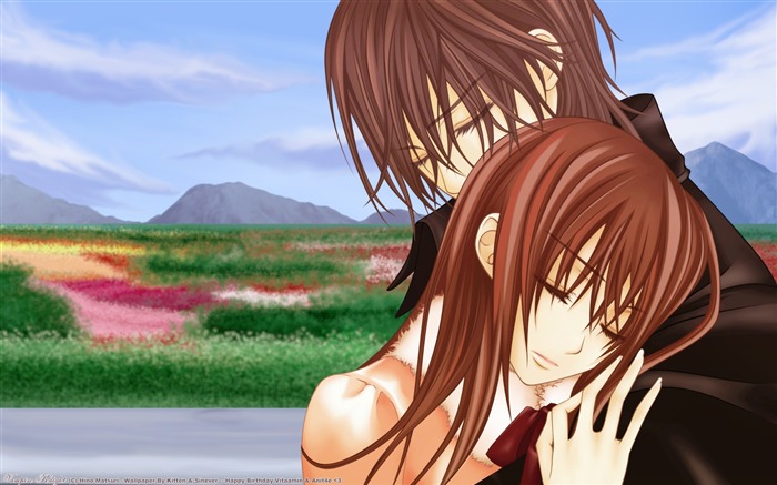 Vampire Knight Love-Cute cartoon characters wallpapers Views:18656 Date:2013/1/24 13:38:21